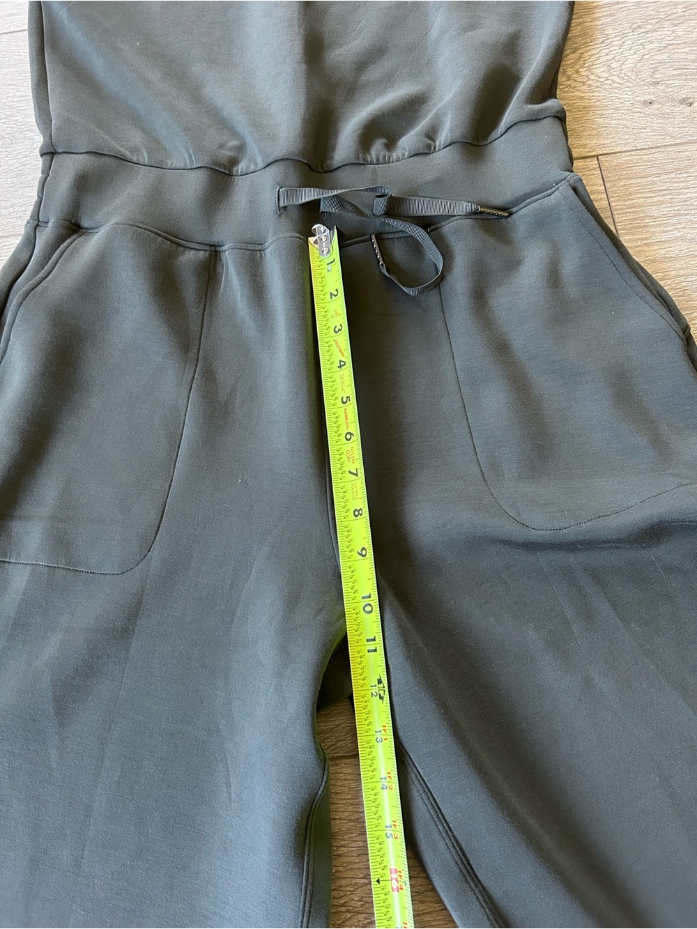 Spanx AirEssentials Wide Leg Jumpsuit Soft Travel Lounge Dark Palm Size LP New - Picture 11 of 13